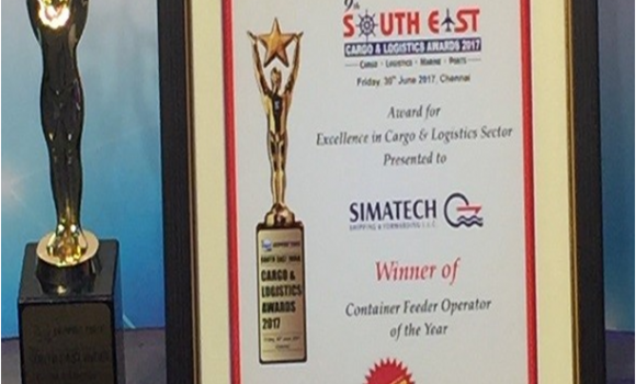 SIMATECH AWARDED CONTAINER FEEDER OPERATOR OF THE YEAR